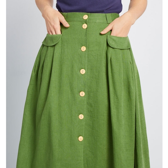 Modcloth Dresses & Skirts - Effortless Feature Midi Skirt